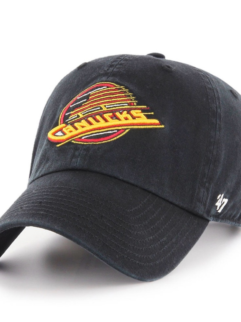 Vancouver Canucks ’47 Brand Vintage CLEAN UP Adjustable Hat Black